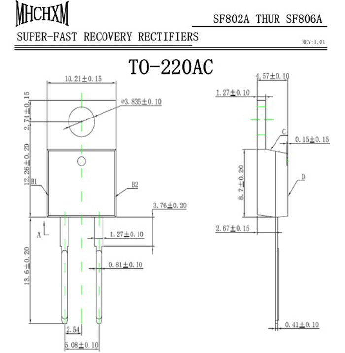 超快恢复SF804A参数